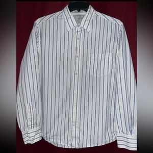 Men’s Aeropostale Blue and White Casual Button Down Shirt